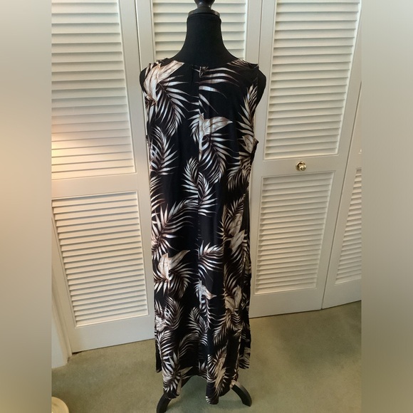 Dark Brown / Black / Cream Maxi Dress - Size Large - Picture 4 of 4
